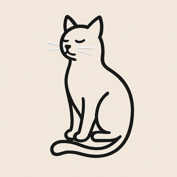 Minimal Cat Drawing