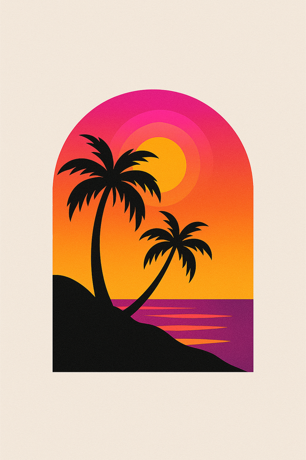 Retro Sunset Design