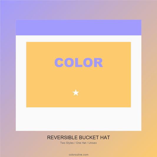 Coloroutine Reversible Bucket Hat