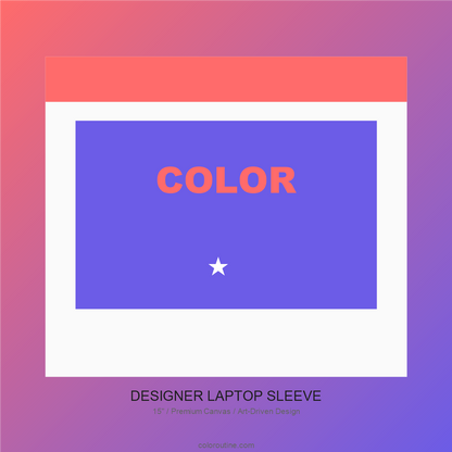 Coloroutine Designer Laptop Sleeve