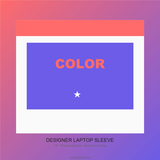 Coloroutine Designer Laptop Sleeve