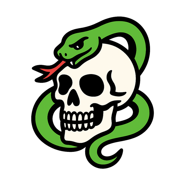 Skull + Snake Graffiti